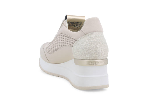 Melluso Donna Sneakers Pelle R20444-222124 Beige